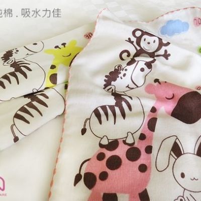 長高了嗎？紗布童巾